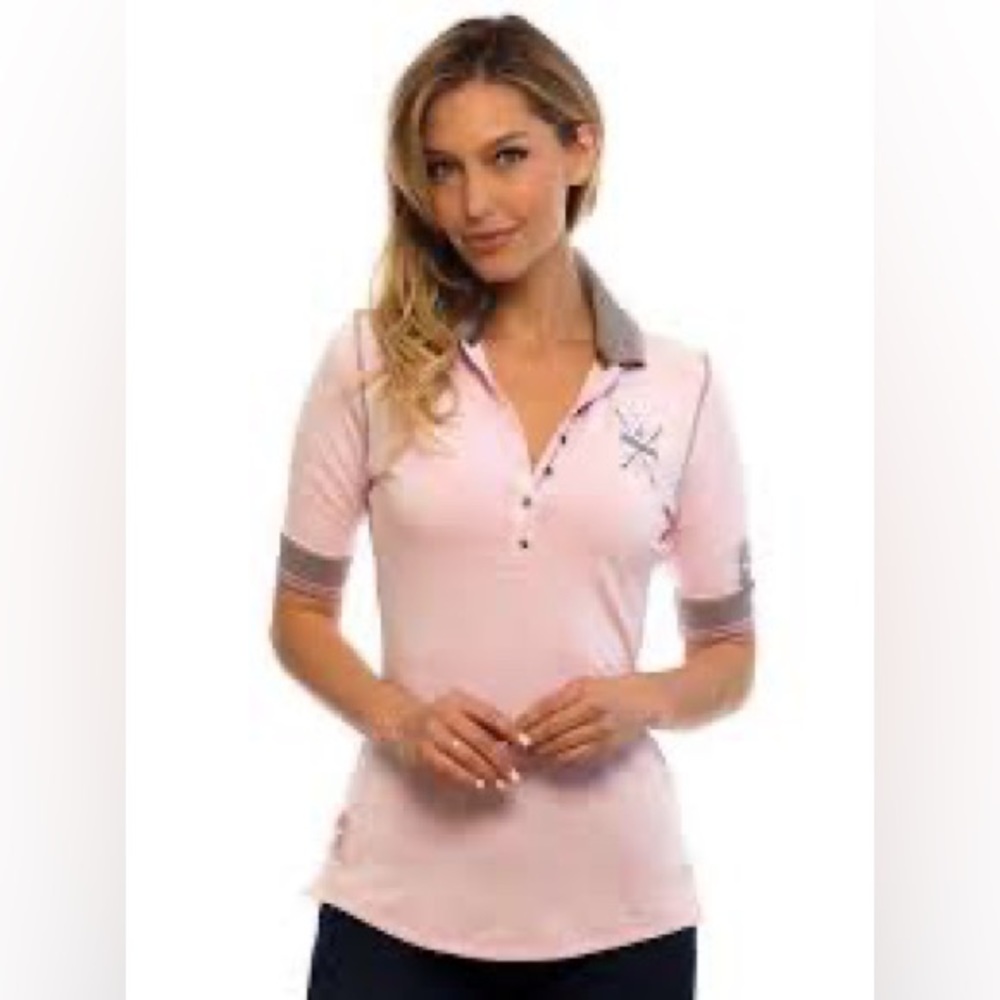 GOODE RIDER Ladies Champion Polo Pink